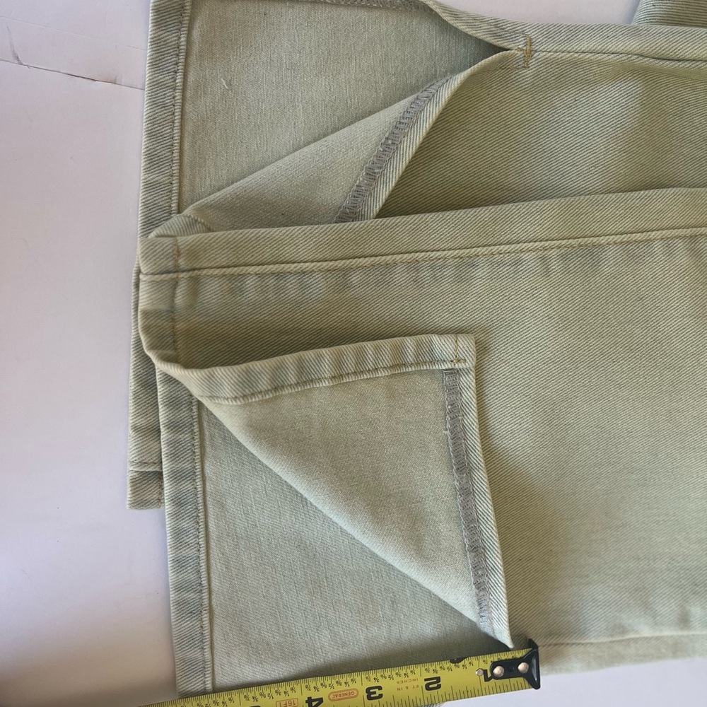 PrettyLittleThing Straight Leg Split Hem Jeans - Light Blue Size 6 - Picture 7 of 10